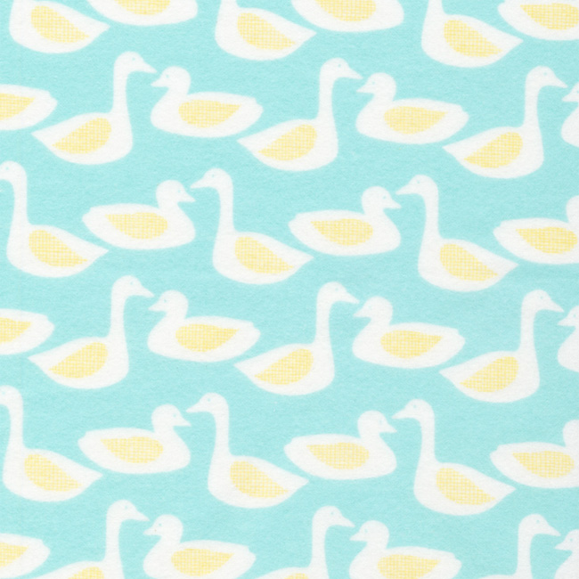 오가닉 클라우드 나인 원단 -(Cloud9 Fabrics)  Duck | Turquoise (1/4Yd)